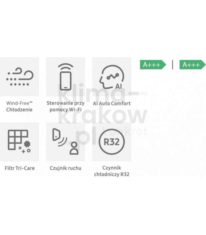 Montaż klimatyzatora Samsung WindFree ELITE 2,5kW dla osoby fizycznej