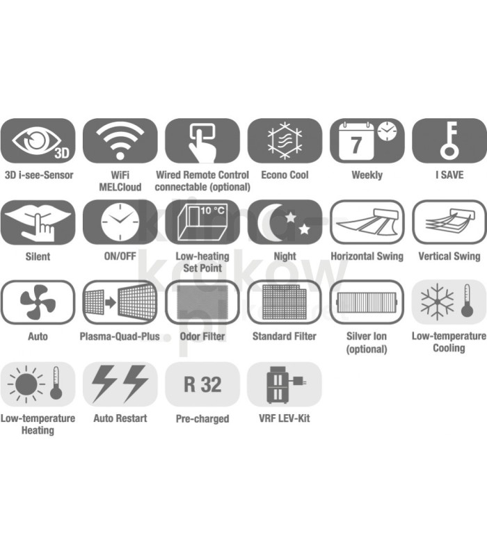 Montaż klimatyzatora ME Diamond LN25VG2 V 2,5kW dla osoby fizycznej