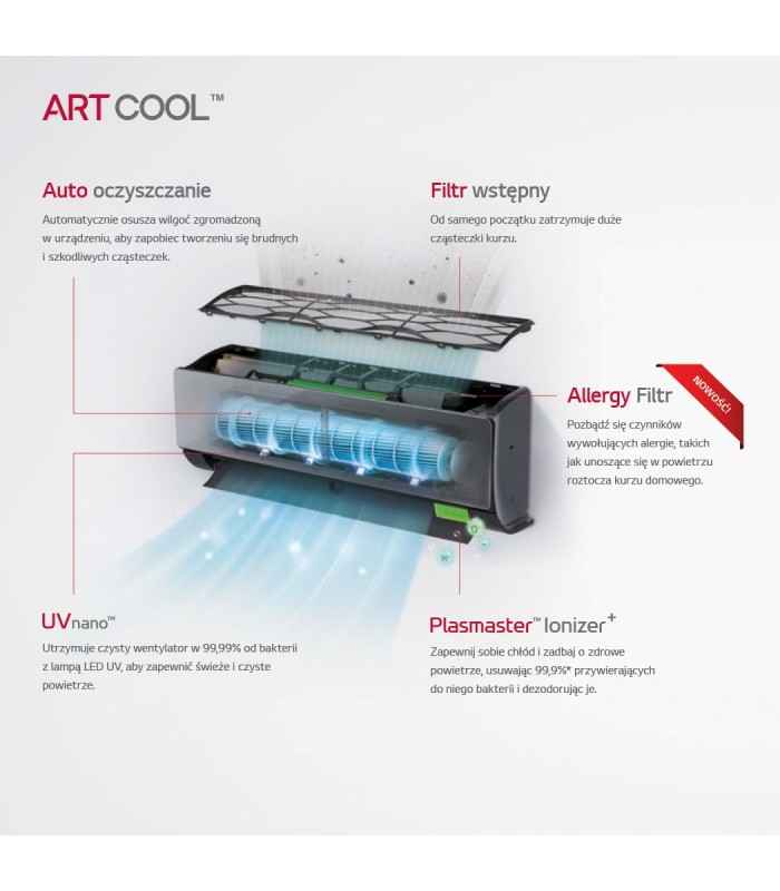 LG Artcool Mirror AC18BK 5,0kW