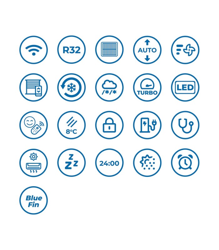 Klimatyzator Sinclair Marvin srebrny SIH-18BIM(S) 5,3kW